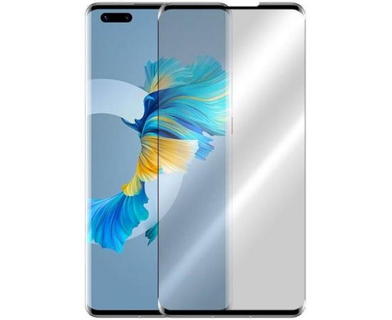 Fusion 5D glass aizsargstikls pilnam ekrānam Huawei Mate 40 Pro melns