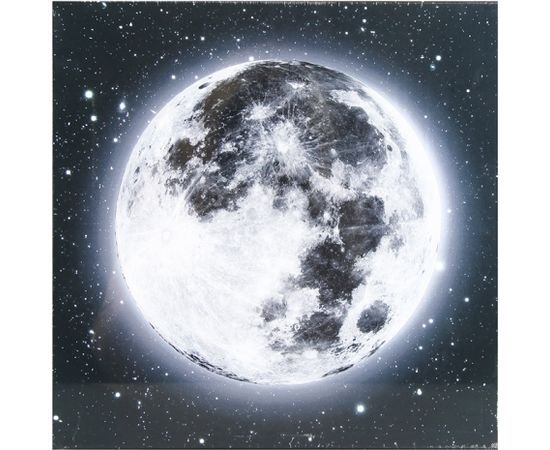 Glezna ar LED 30x30cm Earth-Moon