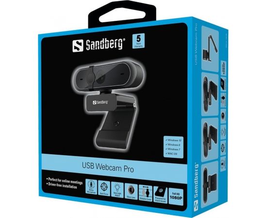 Sandberg webcam USB Pro 1080p