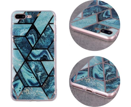 Fusion Geometric Marble silikona aizsargapvalks Apple iPhone 11 Pro zils