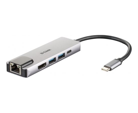 D-LINK USB-C 5-port USB 3.0 hub HDMI