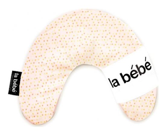 La Bebe™ Nursing La Bebe™ Mimi Nursing Cotton Pillow Art.3325 Dots Pink Подкова для сна, путешествий, кормления малыша 19x46 cm
