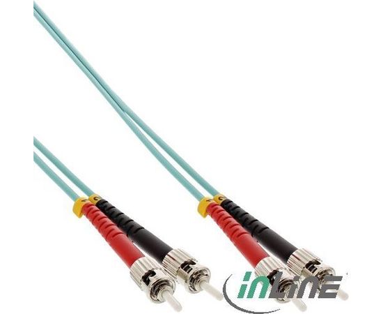 InLine Patchcord Światłowodowy ST/ST, 50/125µm, OM3, 3m (81503O)