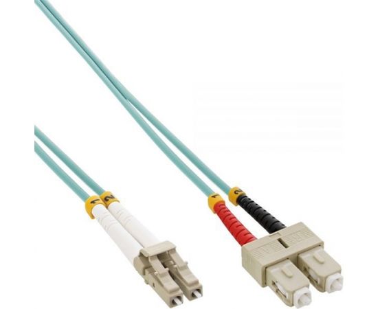 InLine Patchcord światłowodowy LC/SC, 50/125µm, OM3 0.5m (88644O)