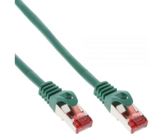 InLine Patchcord S/FTP, PiMF, Cat.6, 250MHz, PVC, CCA, zielony 7.5m (76107G)