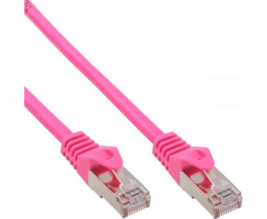 InLine Patchcord SF/UTP, Cat.5e, różowy 20m (72520M)