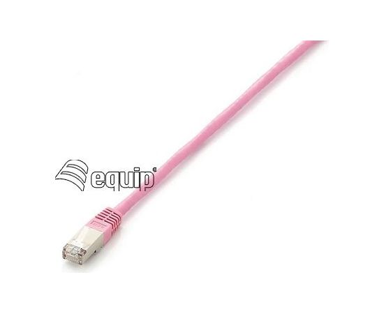 Equip Patchcord Cat6, S/FTP, 10m, różowy (605586)