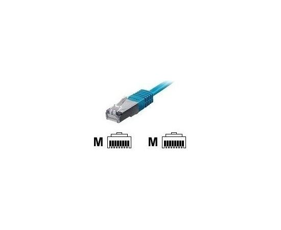 Equip Patchcord S/FTP, Cat6A, 15, niebieski (605638)