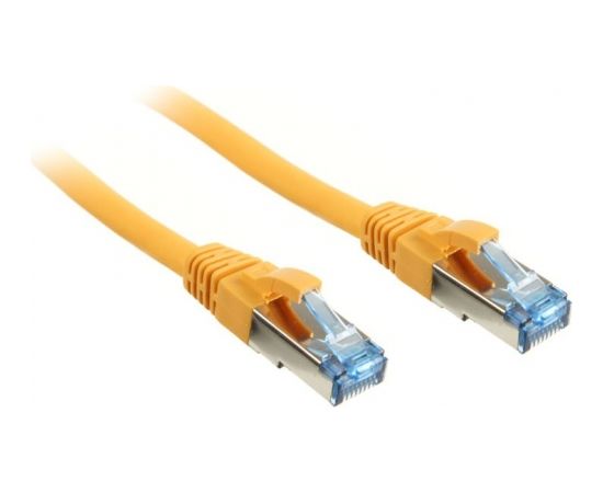 InLine Patch kabel sieciowy Cat.6A, S/FTP (PiMf), 500MHz, żółty, 10m (76800Y)