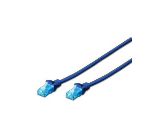 Digitus Patch cord U/UTP kat.5e PVC 1m niebieski