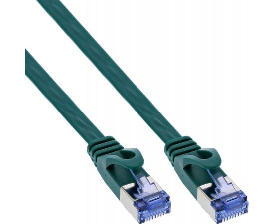 InLine Flat Patch kabel, U/FTP, Cat.6A, zielony, 5m
