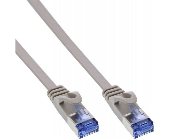 InLine Flat Patch kabel, U/FTP, Cat.6A, szary, 5m