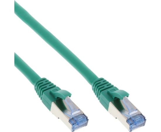 InLine Patch Cable - S / FTP (PiMf) - Cat.6A - 500MHz - Halogen Free - Copper - Green - 15m (76815G)