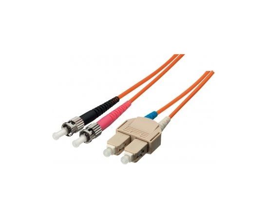 Equip Patchcord światłowodowy ST - SC Singlemode Duplex OS2, 5m,żółty (252335)