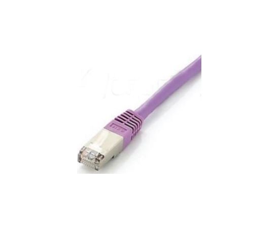 Equip Patchcord S/FTP, Cat6A, 0.5m, różowy (605657)