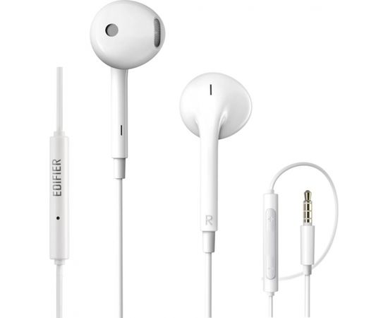 Edifier Wired Earphones  P180 Plus Built-in microphone, 3.5mm audio, White