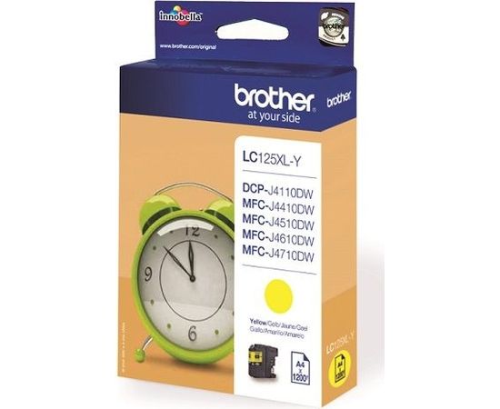 BROTHER LC125XLY TONER HIGH YELLOW 1200P