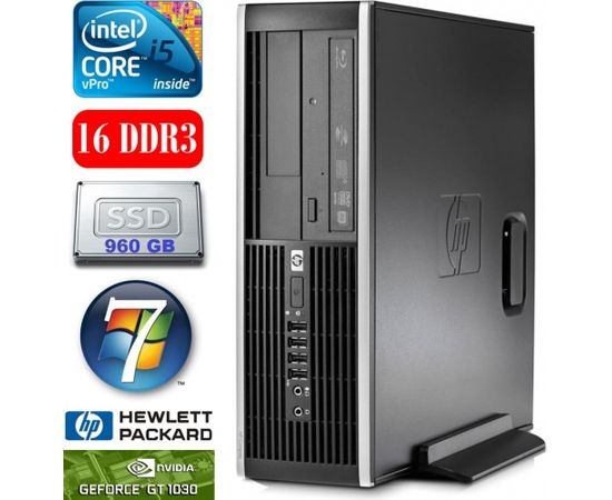 HP 8100 Elite SFF i5-650 16GB 960SSD GT1030 2GB DVD WIN10PRO/W7P
