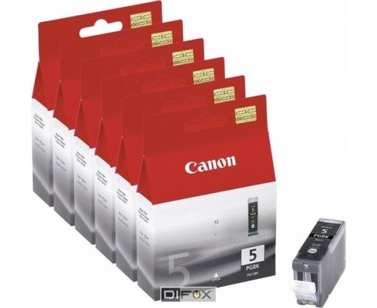 6 Canon PGI-5 BK black