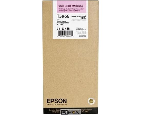 Epson ink cartridge vivid light magenta T 596  350 ml     T 5966