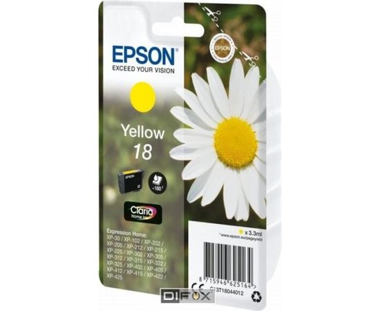 Epson ink cartridge yellow Claria Home T 180 T 1804