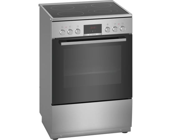 Bosch Cooker HKR39A250U Hob type Electric,   type Electric, Stainless steel, Width 60 cm, Electronic ignition, Grilling, LED, 66 L, Depth 60 cm