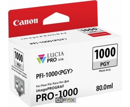 Canon PFI-1000 PGY photo grey