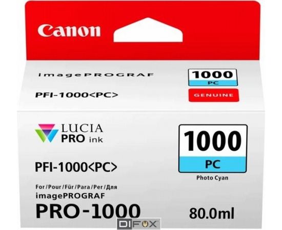 Canon PFI-1000 PC photo cyan