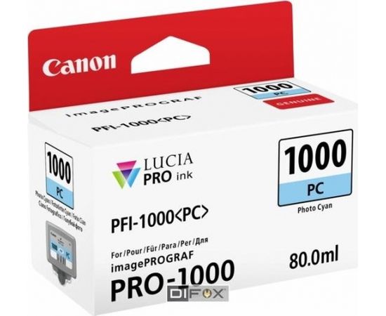 Canon PFI-1000 PC photo cyan