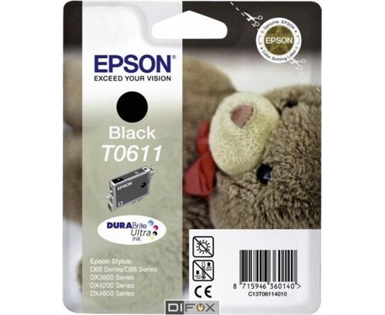 Epson ink cartridge black DURABrite Ultra Ink T 061 T 0611