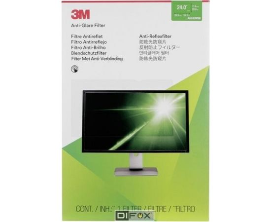 3M AG240W9B Anti-Glare Filter for LCD Widescreen 24  16:9