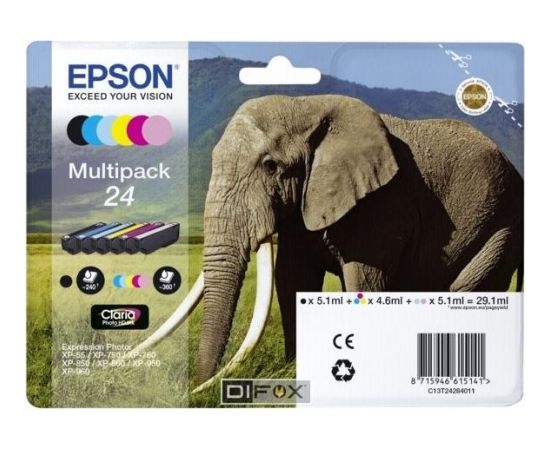 Epson Multipack Claria Photo HD BK/C/M/Y/LC/LM T 242      T 2428