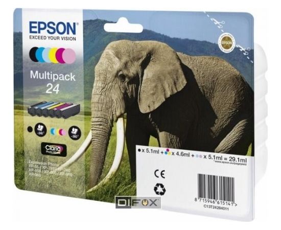 Epson Multipack Claria Photo HD BK/C/M/Y/LC/LM T 242      T 2428