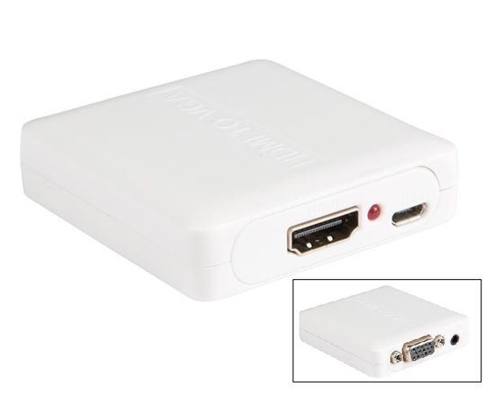 Pārveidotājs HDMI - VGA + 3.5mm audio