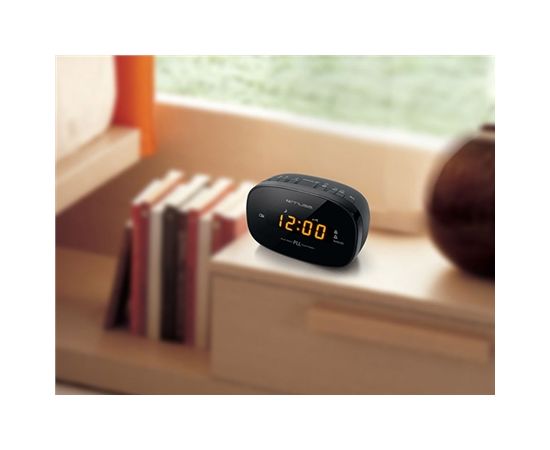 Muse Clock radio PLL M-150CR Black, Alarm function