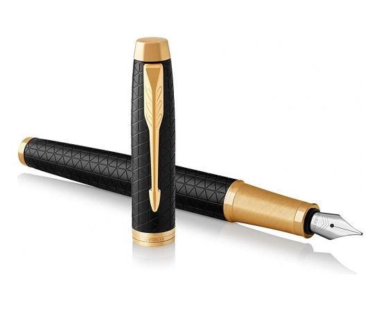 Tintes pildspalva PARKER IM Premium Black/Gold GT Medium