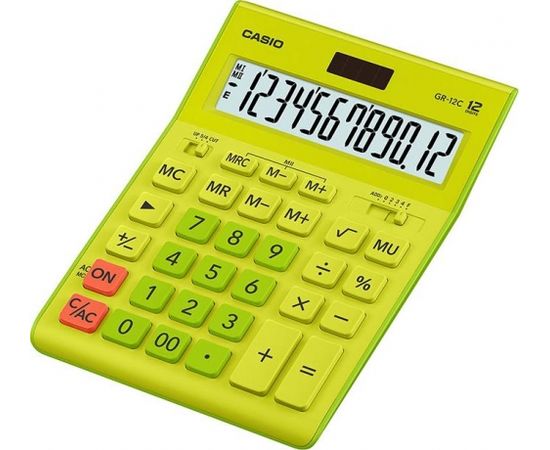 Galda kalkulators CASIO GR-12C, 155x209x35 mm, gaiši zaļš