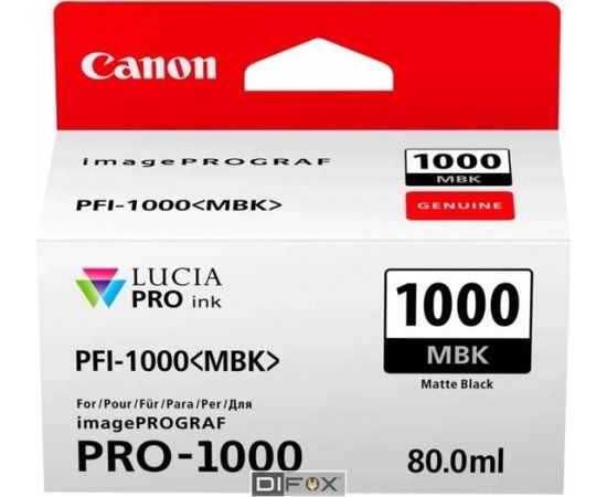 Canon PFI-1000 MBK matte black