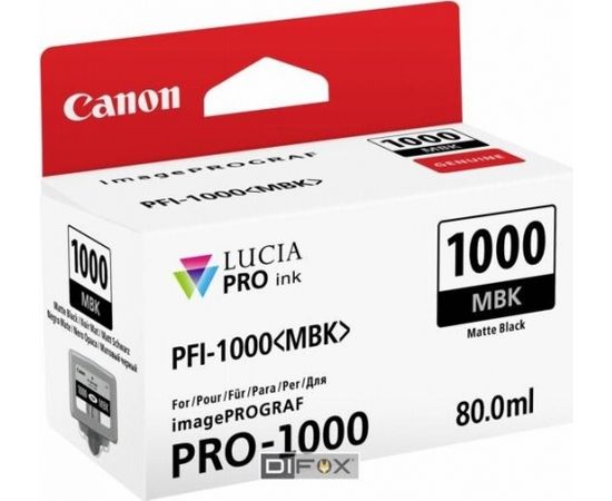 Canon PFI-1000 MBK matte black