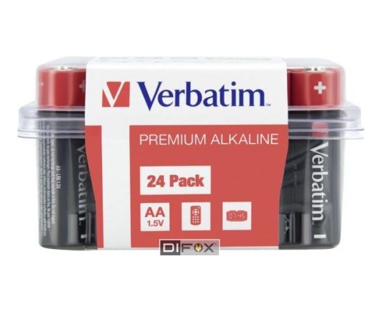 1x24 Verbatim Alkaline battery Mignon AA LR6      49505