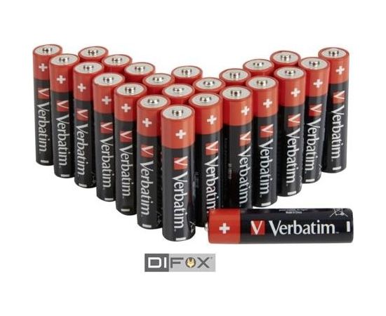 1x24 Verbatim Alkaline battery Mignon AA LR6      49505