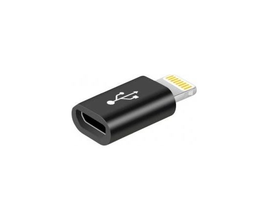 (Ir veikalā) Fusion (MD820ZM/A) Universāls Adapteris Micro USB uz Lightning Melns