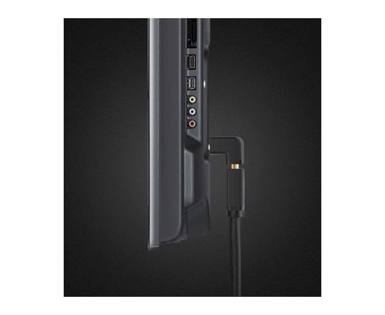 Fusion Универсальный Адаптер HDMI -> HDMI (90 down) Черный
