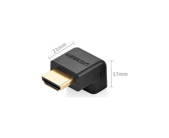 Fusion Универсальный Адаптер HDMI -> HDMI (90 down) Черный