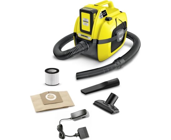 Karcher WD 1 Compact Battery Set baterijas darbināms multifunkcionālais putekļu sūcējs