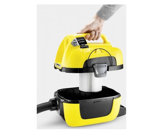 Karcher WD1 Compact Battery bezvada multifunkcionālais putekļu sūcējs