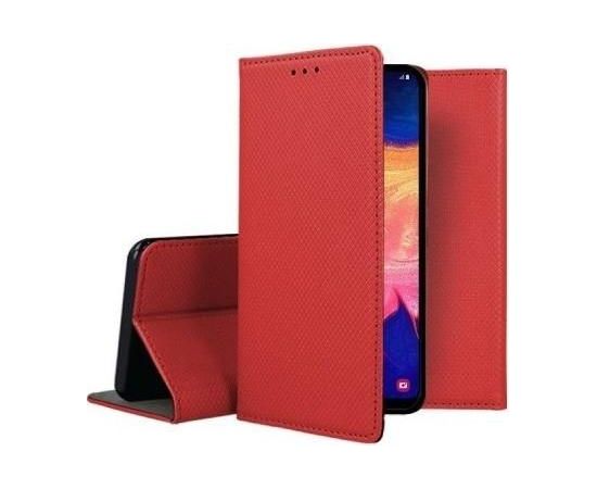 Mocco Smart Magnet Book Case Grāmatveida Maks Telefonam Samsung Galaxy A42 5G Sarkans