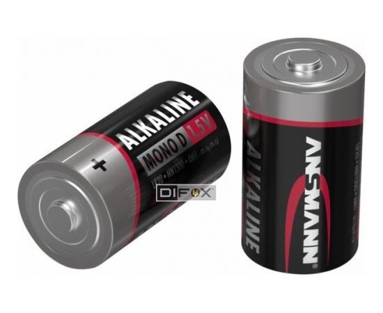 1x2 Ansmann Alkaline Mono D LR 20 red-line