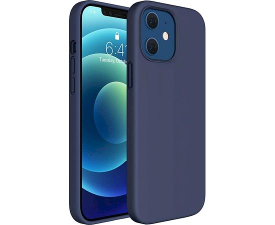 Fusion Elegance Fibre Прочный Силиконовый чехол для Apple iPhone 12 Pro Max Синий