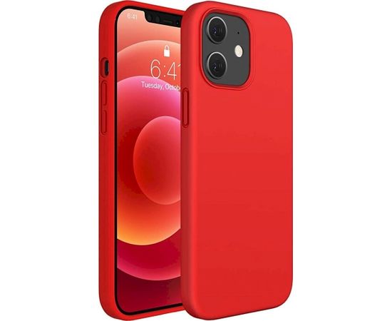 Fusion Elegance Fibre Прочный Силиконовый чехол для Apple iPhone 12 Pro Max Красный